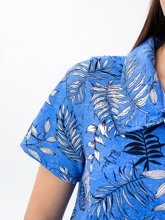 Халат Анна василёк/ветка