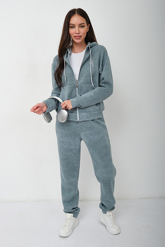 Костюм женский Дюна начёс фисташка