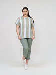 Костюм Поэзия фисташка/полоса