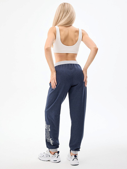 Брюки женские Тонус синий/меланж