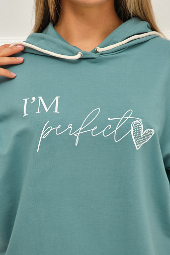 Толстовка женская Венди бирюза