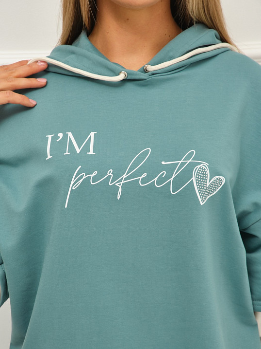 Толстовка женская Венди бирюза