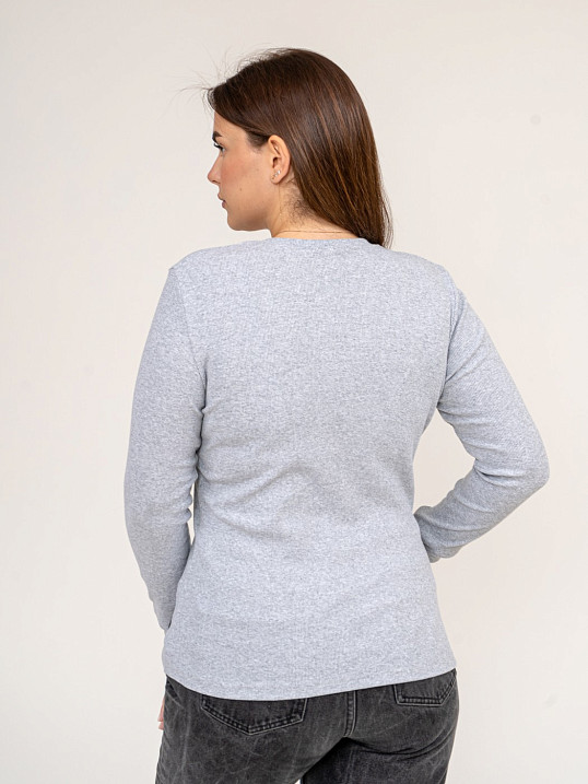 Джемпер Валери серый меланж