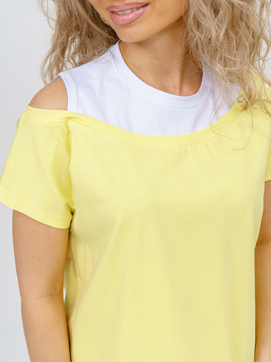 Футболка женская Аморе лимон