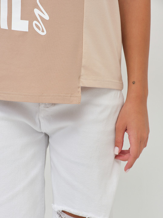 Футболка женская Рефлекс таба/беж