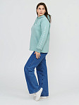 Толстовка женская Гамма на молнии аква