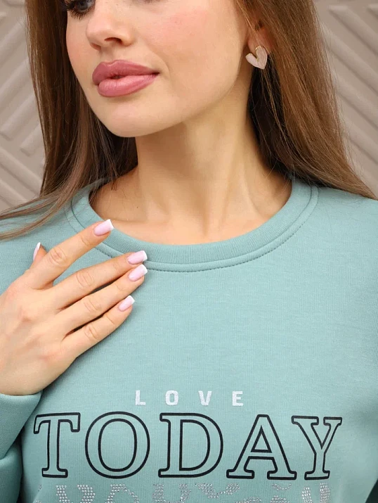 Свитшот женский Лео фисташка