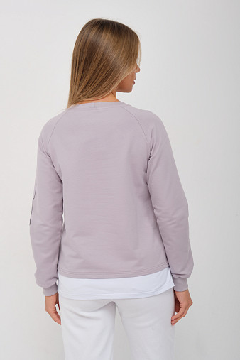 Толстовка женская Дабл св.серый