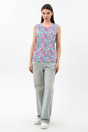 Майка Летнее признание мультиколор/цветы