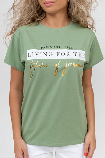 Футболка женская Имидж фисташка