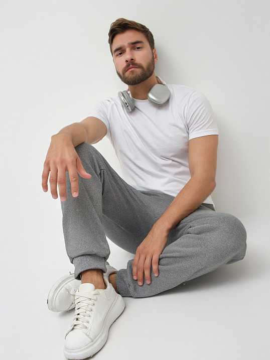 Брюки мужские теплые серый