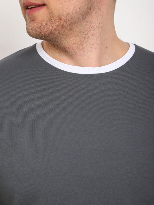 Футболка мужская Дорс футер серый