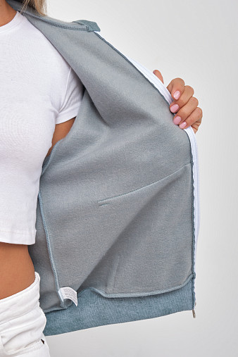 Толстовка женская Дюна начёс фисташка