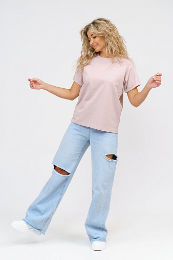 Футболка женская Классика пудра