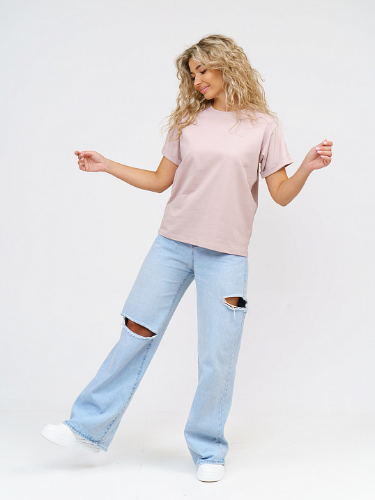 Футболка женская Классика пудра