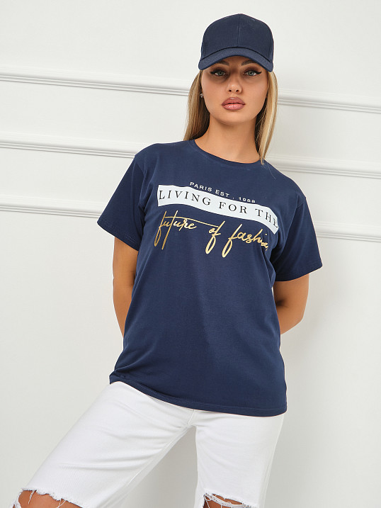 Футболка женская Имидж индиго