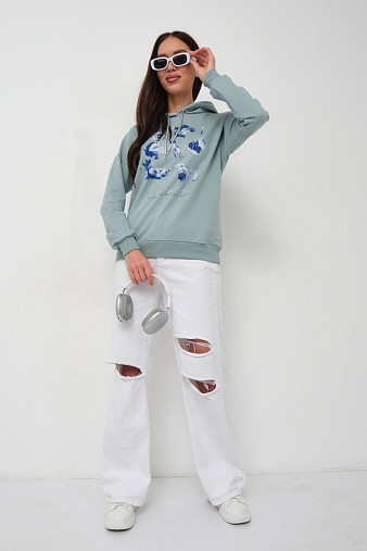 Толстовка женская Элен-2 аква